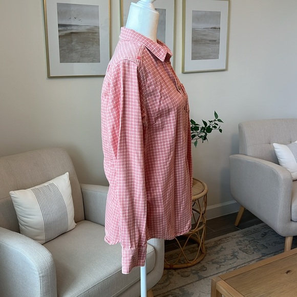 Ariat FR Basin Work Shirt Fire Resistant Long Sleeve Plaid Button Down Large - Picture 2 of 15